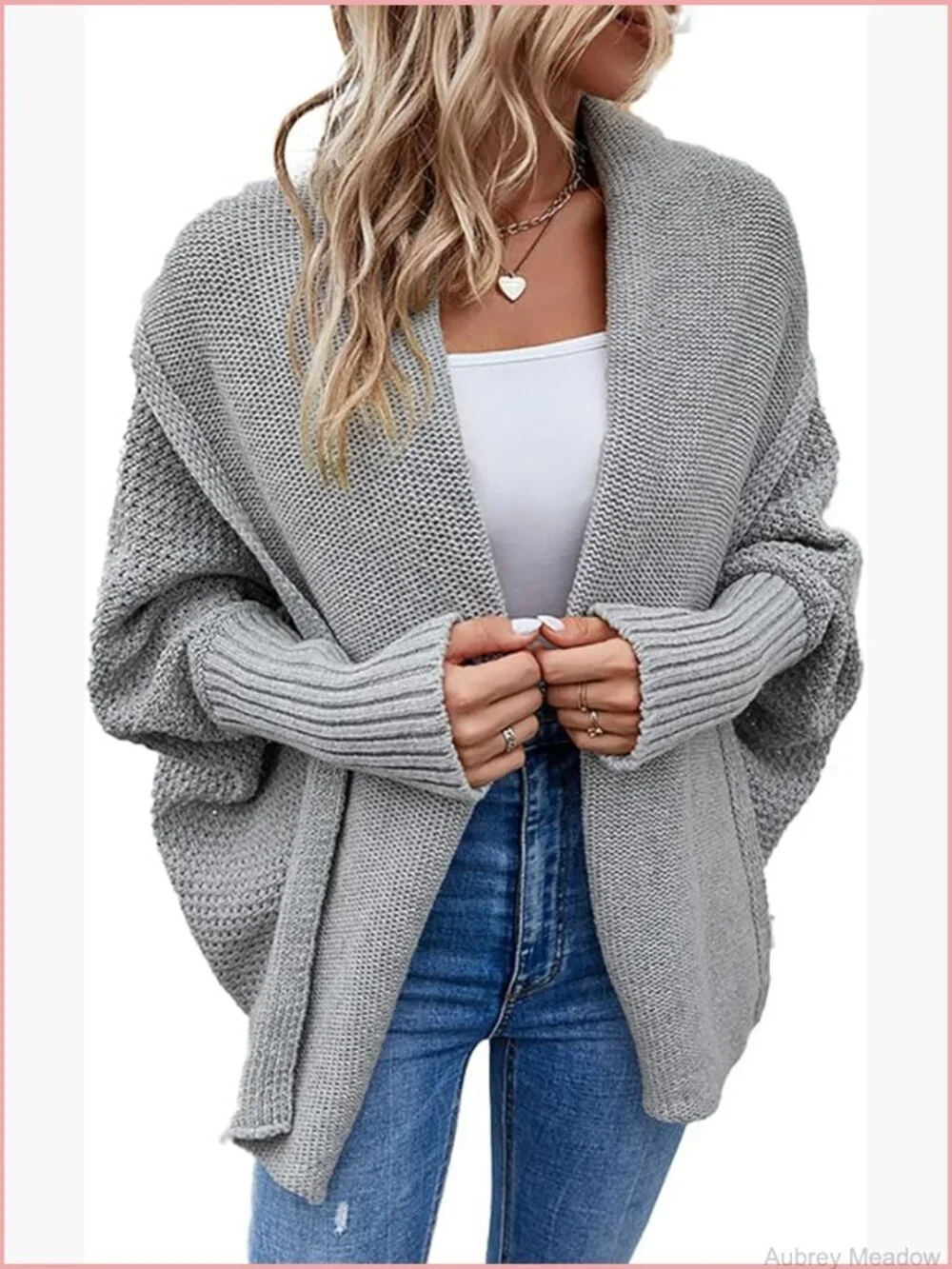 Knitted Shawl Wrap Scarf Cape Shoulder Top Cardigan Open Front Shrug